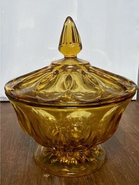 Anchor Hocking candy dish with lid